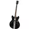 VGS VSH-120 Raven Black Mustang Semi Hollow gitara elektryczna