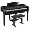 Yamaha CVP 609 PE Clavinova pianino cyfrowe (kolor: czarny po�ysk) + Grenada BM 44 H �awa