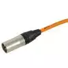 4Audio MIC PRO 10m Orange przewd mikrofonowy XLR-F - XLR-M z opask (pomaraczowy) Neutrik