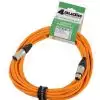 4Audio MIC PRO 10m Orange przewd mikrofonowy XLR-F - XLR-M z opask (pomaraczowy) Neutrik