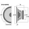 Monacor SP-6/108PRO głośnik 100W, 8 Ohm Monacor SP-6/108PRO głośnik 100W, 8 Ohm