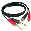 Klotz AT CJ0100 kabel 2xRCA / 2xTS 1m