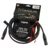 Klotz TI M0300 Titanium Star Quad przew�d mikrofonowy XLR-F XLR-M 3m