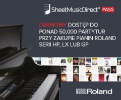 Promocja Sheet Music dla pianin Roland LX, HP I GP