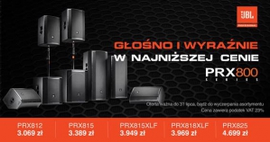 Promocja wybrane produkty z oferty JBL Pro seria PRX800