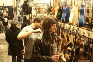 Plan filmowy serialu ″Tancerze″ w Naszym sklepie